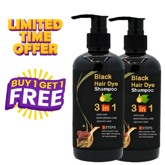Black Herbal Hair Dye Shampoo (Pack Of 2)